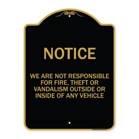 Signmission Designer Series-Wheelchair Accessible Entrance Black & Gold, 24" H, BG-1824-9739 A-DES-BG-1824-9739